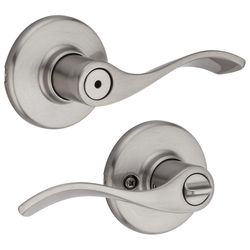 Kwikset Balboa Traditional Satin Nickel Privacy Lever