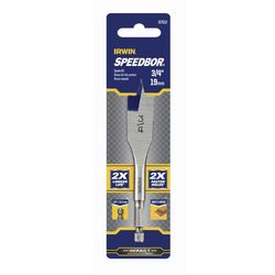 IRWIN Speedbor 3/4 in. X 4 in. L Carbon Steel Wood Boring Bit Quick-Change Hex Shank 1 pc