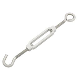 Hampton Zinc-Plated Stainless Steel 0.268 in. D Turnbuckle 275 lb. cap. 6-5/8 in. L