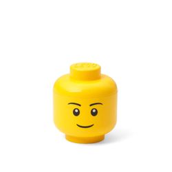 LEGO Licensed Mini Boy Storage Head Yellow 1 pc