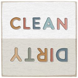 Sincere Surrounding Clean Dirty Magnet Wood/MDF 1 pk