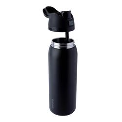 Owala FreeSip 40 fl. oz. Very Very Dark BPA Free Water Bottle with Spout Lid
