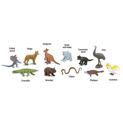 Safari Ltd. Toobs Land Down Under Toy 11 pc