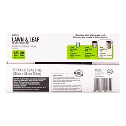 Ace 39 gal Lawn & Leaf Bags Drawstring 1 pk