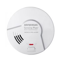 USI Sensing Plus Battery-Powered Ionization/Photoelectric Smoke/Fire Detector 1 pk