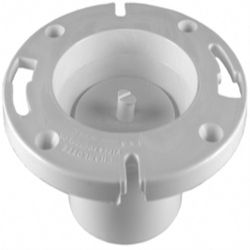 Charlotte Pipe 4 in. Hub X 3 in. D Hub PVC 7 in. Floor Flange 1 pk