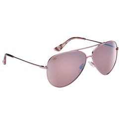 Flying Fisherman Crew Sunglasses Unisex Rose Gold Frame Copper Silver Mirror Lens Polarized