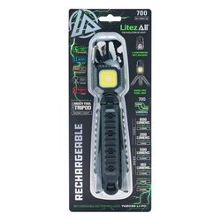 LitezAll 700 lm COB LED Rechargeable Tripod Work Light w/Tripod