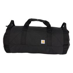 Carhartt Rain Defender Black Classic Round Duffle Bag 27 in. H X 14 in. W