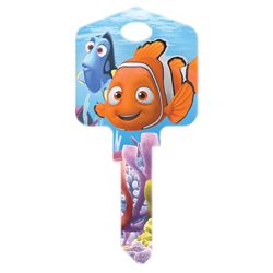 HILLMAN Disney Fishing House Key Blank 66/97 Double For Kwikset and Titan Locks Multicolored