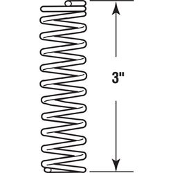 Prime-Line 3 in. L X 7/8 in. D Compression Spring 2 pk