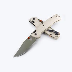 Benchmade Tan Elmax Stainless Powder Steel > 6 in. Folding Knife