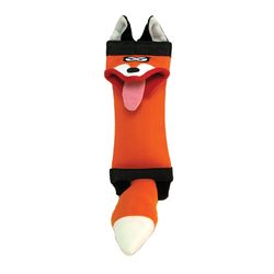 Hyper Pet Firehose Friends For Dog Orange Canvas Fox Squeak Dog Toy 1 pk