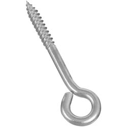 National Hardware 3.75 in. L Silver Stainless Steel Lag Screw Eye 1 pk