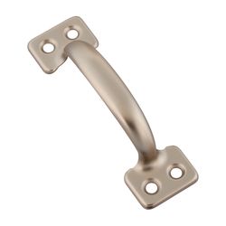 National Hardware WeatherGuard 4 in. L Satin Nickel Silver Steel Universal Sash Lift Handle 1 pk