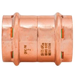 QuickFitting 2 in. Press in. Press in. Copper Coupling with Stop