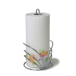 Spectrum Flower Steel Paper Towel Holder 12.8 in. H X 6.5 in. W X 6.5 in. L
