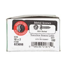 HILLMAN No. 10 Ga. X 2 in. L Slotted Hex Washer Head Sheet Metal Screws 1 pk