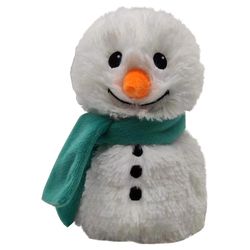Warmies Scarf Snowman Stuffed Animals Green/White