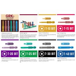 GRK Fasteners Star T10 X 2 in. L Power Bit Steel 2 pc