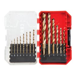 CRAFTSMAN Gold Oxide Drill Bit Set Round Shank 14 pc