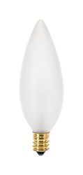 Satco 25 W BA9.5 Chandelier Incandescent Bulb E12 (Candelabra) Soft White 1 pk