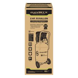 Flexzilla 20 gal Vertical Portable Air Compressor 125 psi 2 HP
