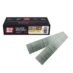 Grip-Rite 1 in. L X 18 Ga. Straight Strip Electro Galvanized Finish Nails 5000 pk