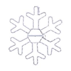 Celebrations LED Pure White Snowflake 12 in. Hanging Decor