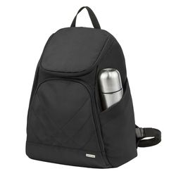 Travelon Classic Anti-Theft Black Backpack 16 in. H X 6 in. W