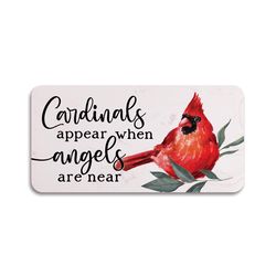 P Graham Dunn Multicolored Faux Marble 4 in. H X 8 in. L X 1 in. W Cardinals Appear When Angels are