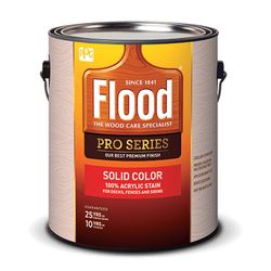 Flood Pro Series Solid Satin Navajo Red Water-Based Acrylic Wood Stain 1 gal