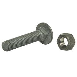 YardGard .709 in. H Silver Steel Carriage Bolts
