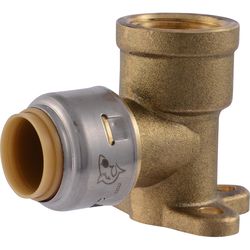 SharkBite Push to Connect 1/2 in. PTC each X 1/2 in. D FIP Brass 90 Degree Drop Ear Elbow