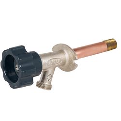 Prier 3/4 in. MPT FPT Brass Freezeless Wall Faucet