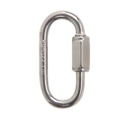 Campbell Polished Stainless Steel Quick Link 220 lb 1-3/8 in. L