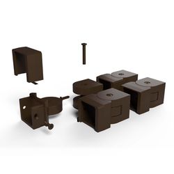 Fortress Railing Products Inspire Railing 2 in. H X 7.75 in. W X 6 in. L Aluminum Angle Bracket Kit