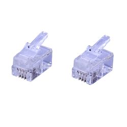 Ace 0 ft. L Clear Modular Telephone Line Cable