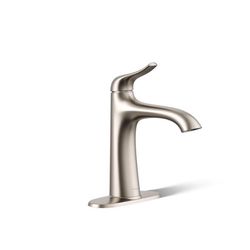 Sterling Endusk Vibrant Brushed Nickel Transitional Single-Handle Bathroom Sink Faucet 4 in.