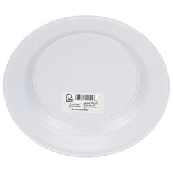 Chef Craft White with Green and Blue Lines Plastic Plate