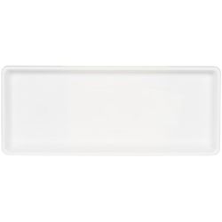 Novelty 1 in. H X 18 in. W X 7 in. D Plastic Countryside Flowerbox Tray Flower Box Tray White