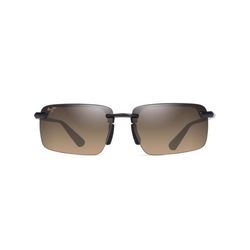 Maui Jim Laulima Sunglasses Unisex Shiny Dark Havana Frame HCL Bronze Lens Polarized