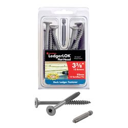 FastenMaster LedgerLok No. 14 X 3-5/8 in. L Star Flat Head High/Low Structural Screws