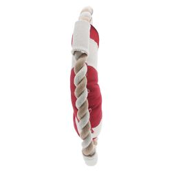 Pavilion We People For Dog Red Cotton Life Preserver Ring Squeak Dog Toy 10 1 pk