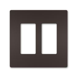 Legrand Radiant Bronze 2 gang Thermoplastic Nylon Decorator/Toggle Wall Plate 1 pk