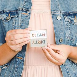 Sincere Surrounding Clean Dirty Magnet Wood/MDF 1 pk