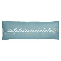Karma 33 in. L Blue/White Polyester Lumbar Pillow