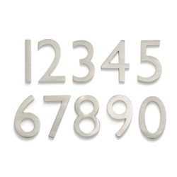 Architectural Mailboxes 4 in. Silver Brass Screw-On Number 8 1 pc