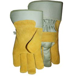 Midwest Quality Gloves M Split Leather Brown/Tan Gloves