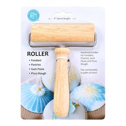 R&M International Corp Brown Wood Pastry/Pizza/Fondant Roller